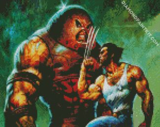 Juggernaut And Wolverine diamond painting