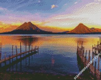 Lake Atitlan Guatemala diamond painting