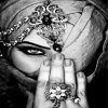 Monochrome Arab Lady diamond painting