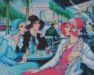 Parisian Deco Ladies diamond painting