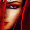 Red Eye Beautiful Girl diamond painting