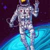 Space Man Illustration diamond painting