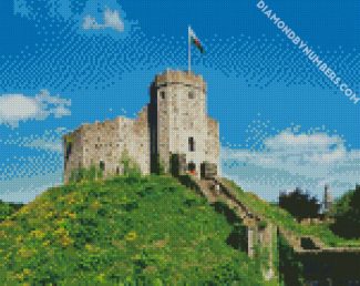 The Cardiff Castle diamond painting