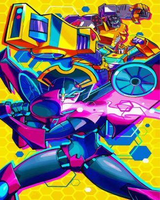Transformers Illustration Art diamond painting