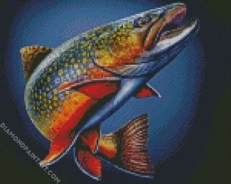 Trout Fish Art diamond painting