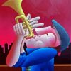 Trumpet Player Jazz diamond painting