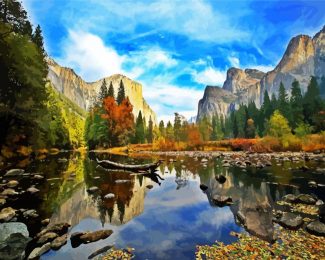 USA Californian Yosemite Valley El Captain National Park diamond painting