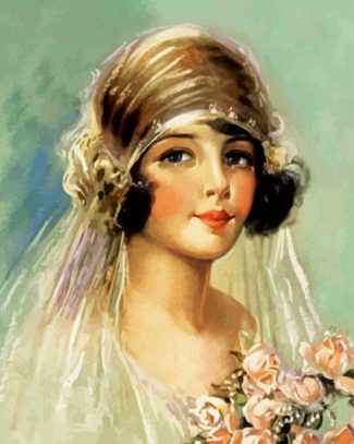 Vintage Deco Bride diamond painting