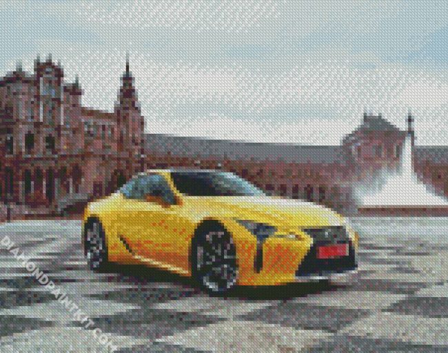 Yellow Lexus diamond painting