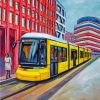 Yellow Tram Art diamond painting