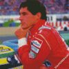 Ayrton Senna Racing Driver diamond painting