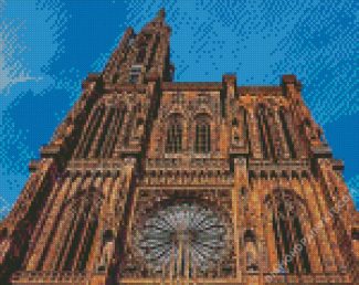 Cathedrale Notre Dame De Strasbourg diamond painting