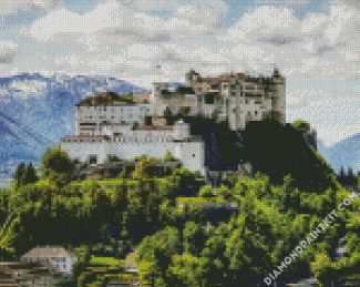 Fortress Hohensalzburg austria Salzburg diamond painting