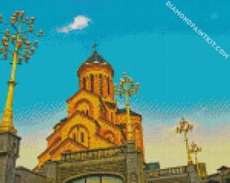 Holy Trinity Cathedral Of Tbilisi diamond painting