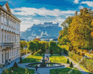 Mirabell Palace Salzburg Austria diamond painting