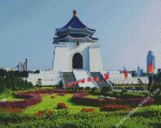 National Chiang Kai Shek Memorial Hall Taipei Taiwan diamond painting