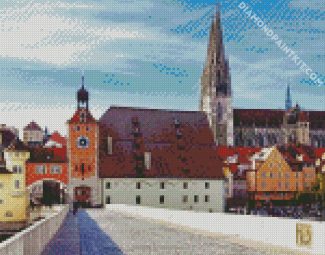 Old Town Hall Regensburg diamond painting