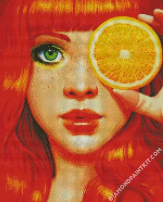Redhead Woman diamond painting