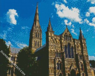 Salisbury Cathedral diamond painting