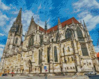 St Peter Cathedral Regensburg diamond painting