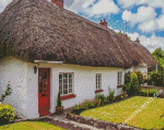 Thatched diamond painting