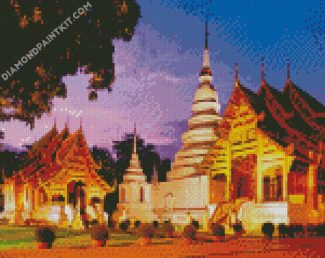 Wat Phra Singh Woramahawihan Thailand Asia diamond painting