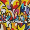 Abstract Last Supper diamond painting