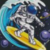 Astronaut Surfing diamond painting