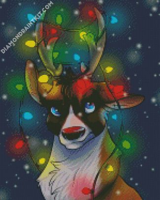 Christmas Reindeer diamond painting