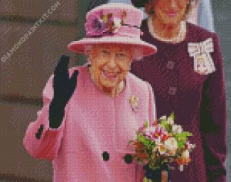 Classy Queen Elizabeth diamond painting