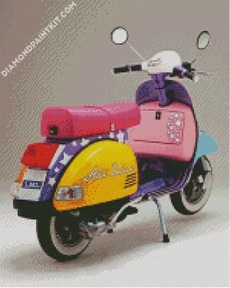 Colorful Scooter diamond painting