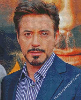 Handsome Robert Downey Jr diamond painting