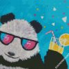 Panda Wearing Sunglasses diamond painting