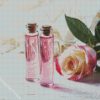 Pink Rose And Glass Bottles diamond painting