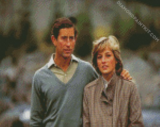 Prince Charles And Princess Diana diamond painting