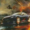 Racing Car In War diamond painting