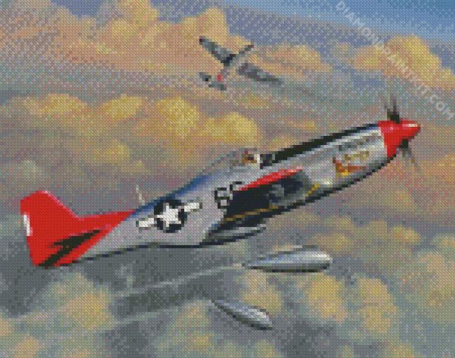 Red Tails Tuskegee Airmen diamond painting
