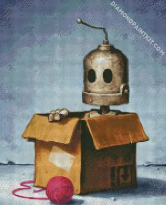 Robot In a Box diamond painting