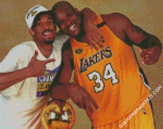 Shanquille O Neal And Kobe diamond painting