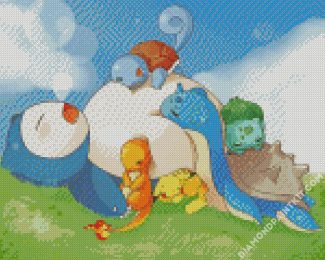Sleepy Pokemons diamond painting