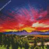 Summer Sunset At Teton diamond painting