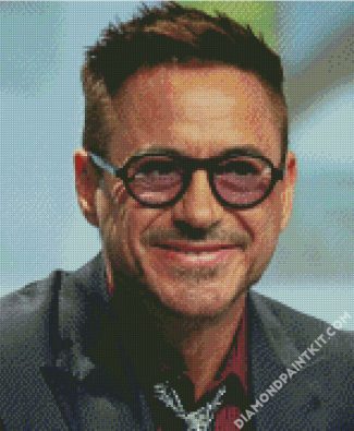 The American Actor Robert Downey Jr diamond painting