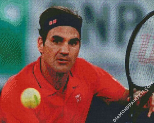 The Tennis Player Roger Federer diamond painting