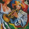 Trumpet Musician diamond painting