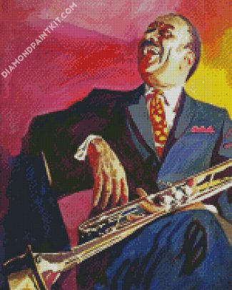 Trumpet Player diamond painting
