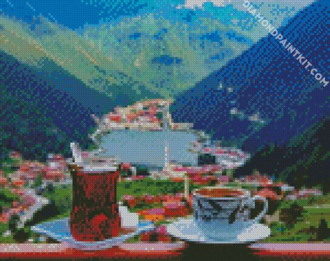 Turkish Coffee And Tea Trabzon diamond painting