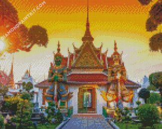 Wat Arun Temple Thailand diamond painting