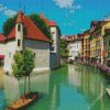 Annecy City France diamond painting