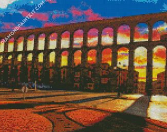 Aqueduct Of Segovia Monument diamond painting
