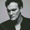 Black And White Quentin Tarantino diamond painting
